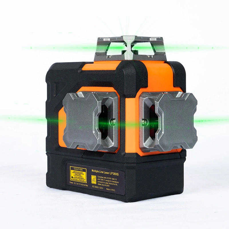 Самонастроювальний зелений лазерний рівень для вирівнювання стін і стелі